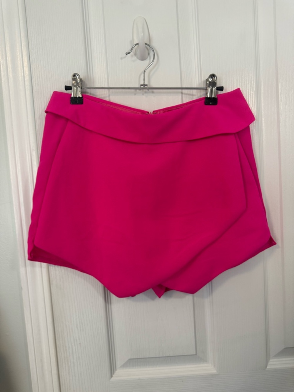 AKIRA Chicago Hot Pink Foldover Waist Skort Shorts